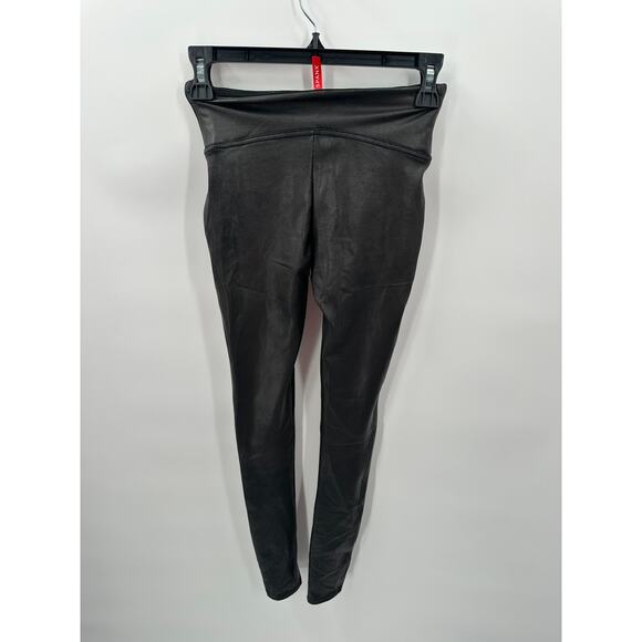 SPANX NWT Faux Leather Leggings in Black // XS - Picture 8 of 8